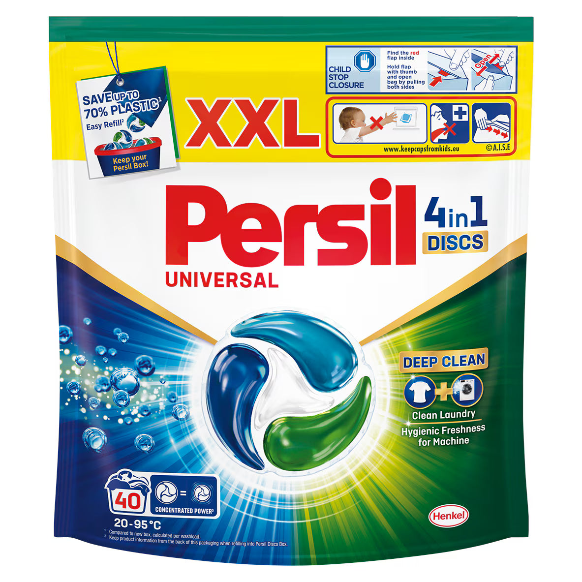 Detergent de rufe Persil 4in1 Discs Universal, 40 spalari