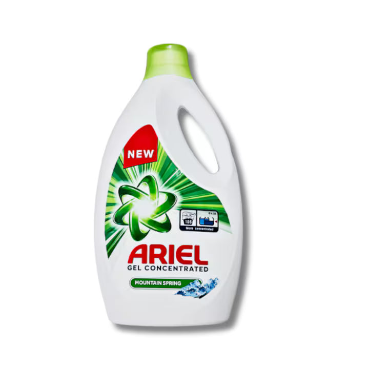 Detergent lichid automat Ariel Mountain Spring gel concentrated 5775 ml 105 spalari
